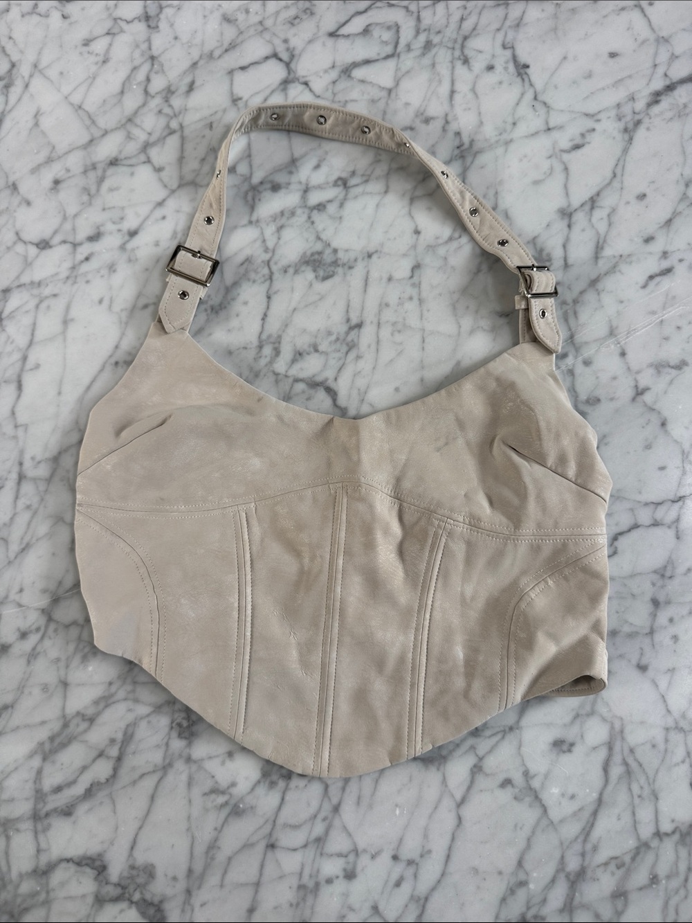 I.AM.GIA ATRIS Faux Leather Corset Sz S